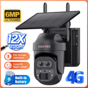 Őr-01 wifi nélküli, 4G/LTE-s, napelemes dóm kamera